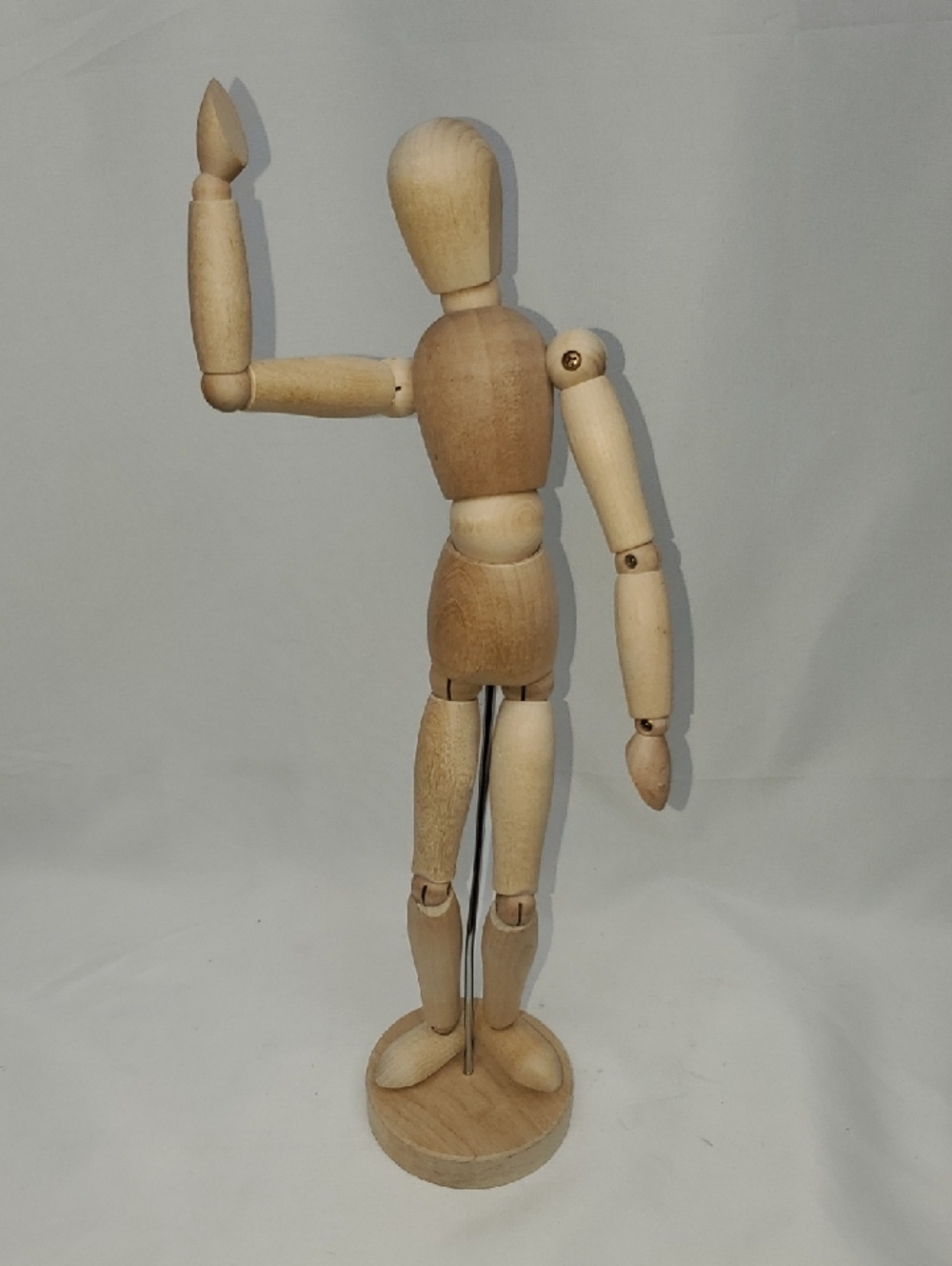 13" Wooden Artist Mannequin Figure - Natural Wood - NEW